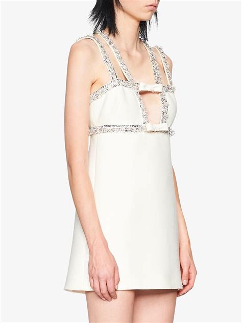 miu miu white mini dress